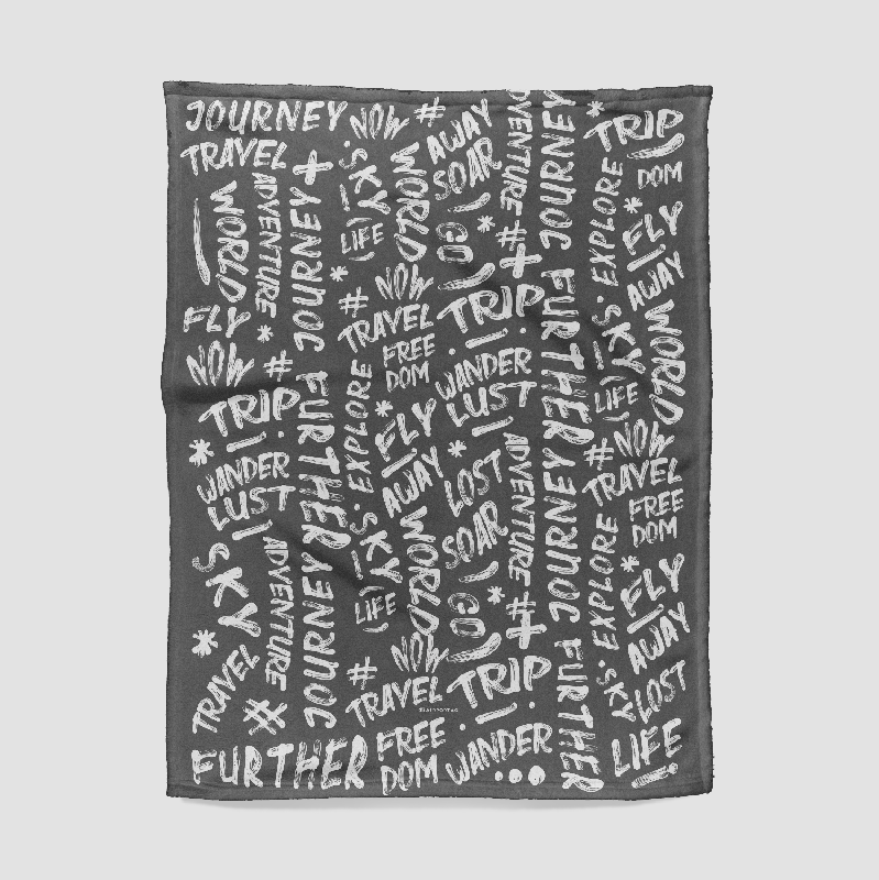 Wanderlust Words - Blanket