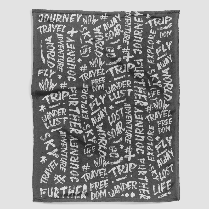 Wanderlust Words - Blanket