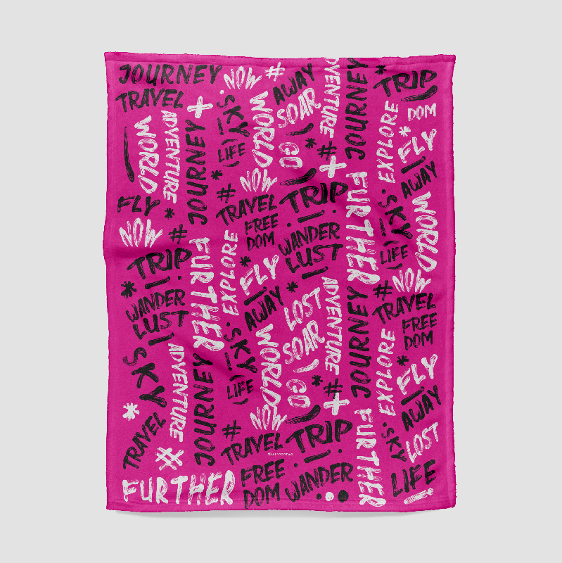Wanderlust Words - Blanket