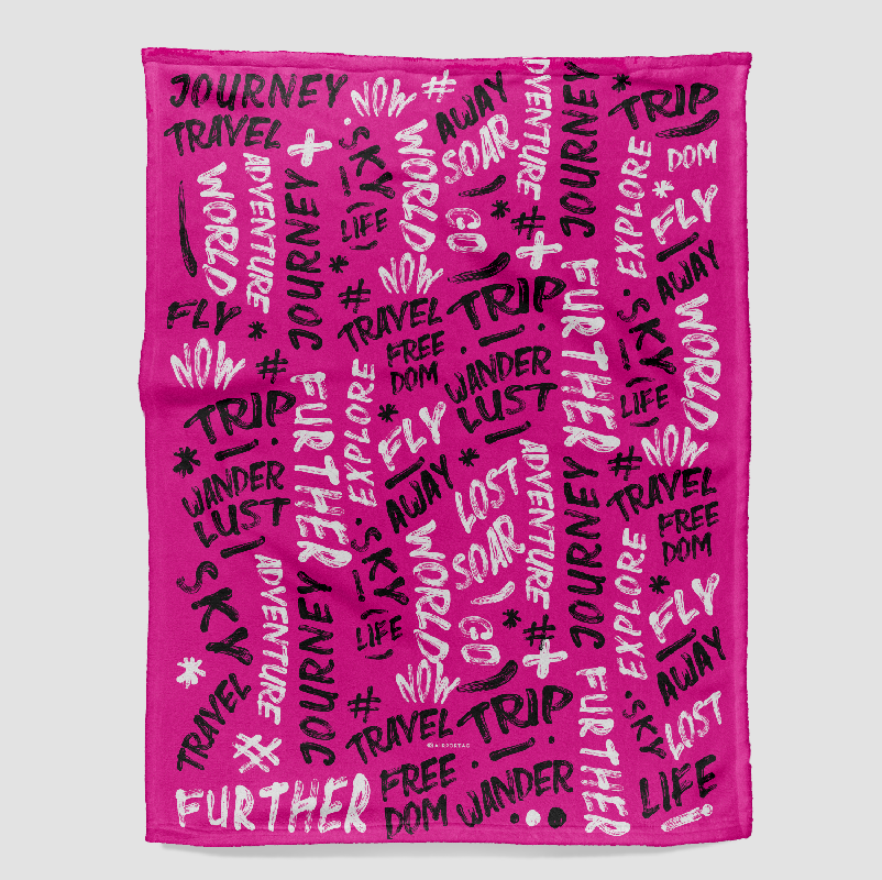 Wanderlust Words - Blanket