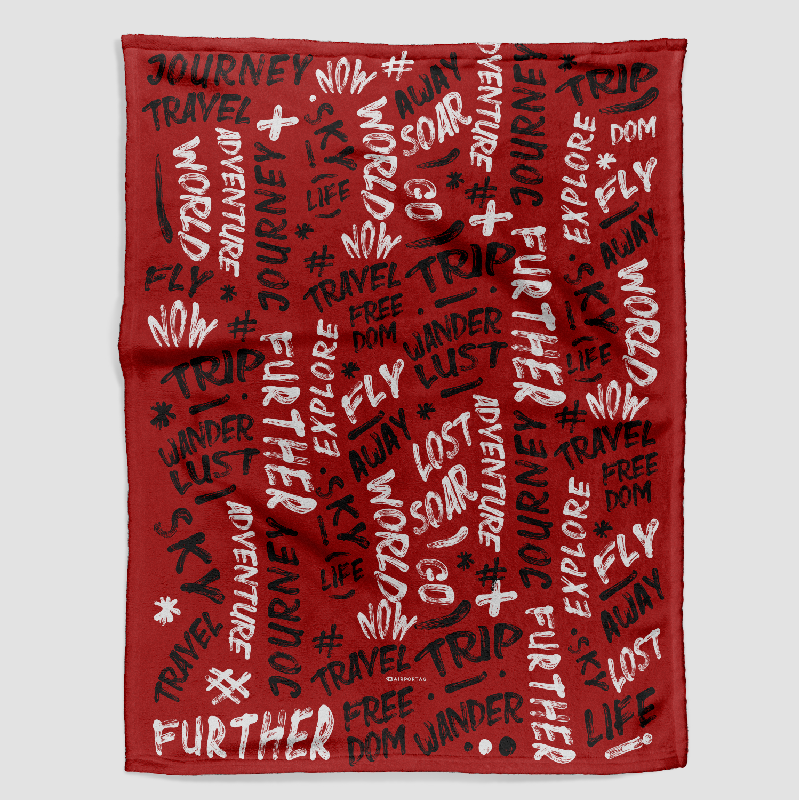 Wanderlust Words - Blanket