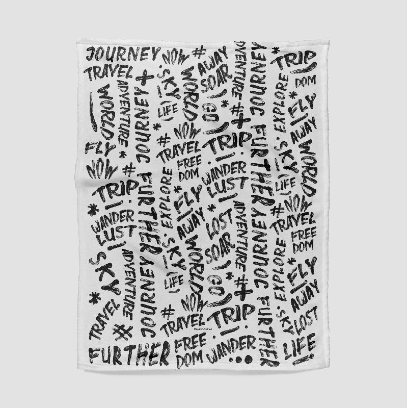 Wanderlust Words - Blanket