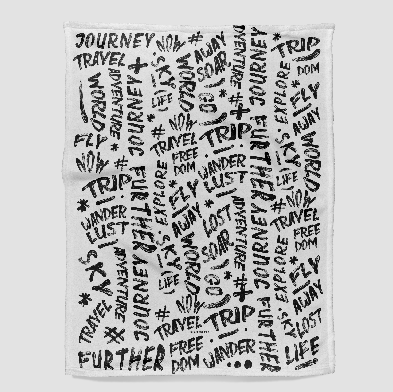 Wanderlust Words - Blanket