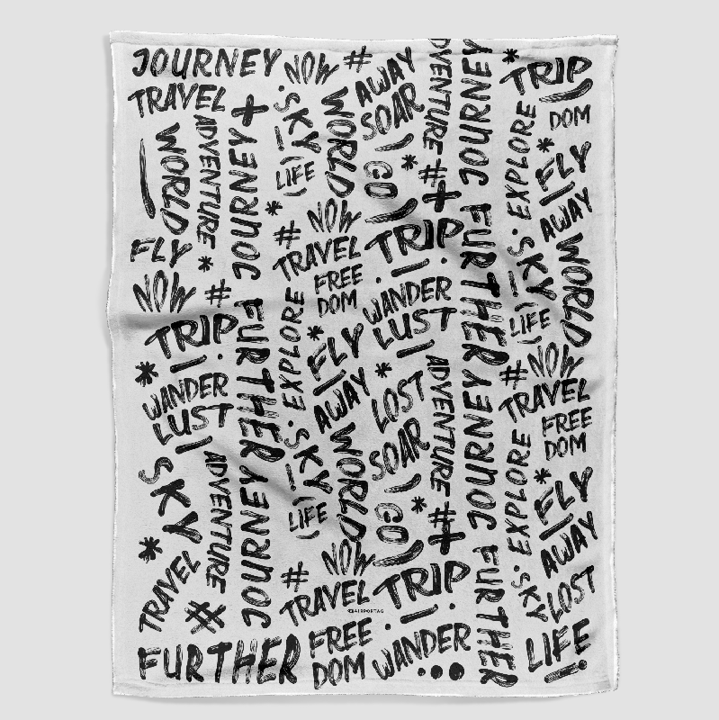 Wanderlust Words - Blanket