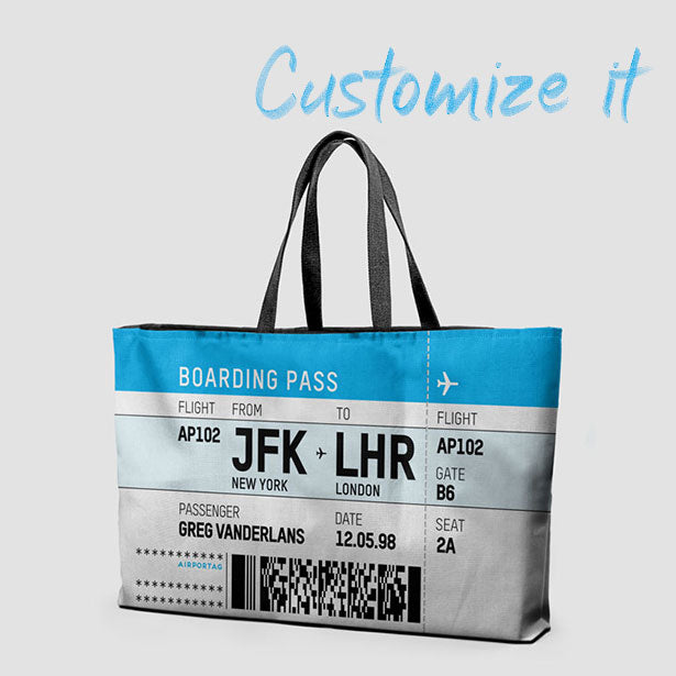 Boarding Pass - Weekender Bag - Airportag