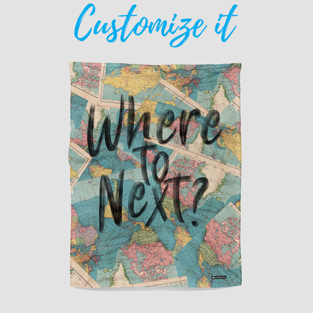 Where To Next? - Blanket airportag.myshopify.com