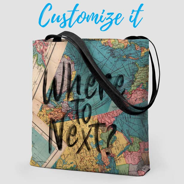 Where To Next? - Tote Bag airportag.myshopify.com