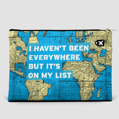 I Haven't Been - World Map - Pouch Bag
