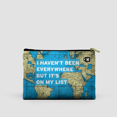 I Haven't Been - World Map - Pouch Bag