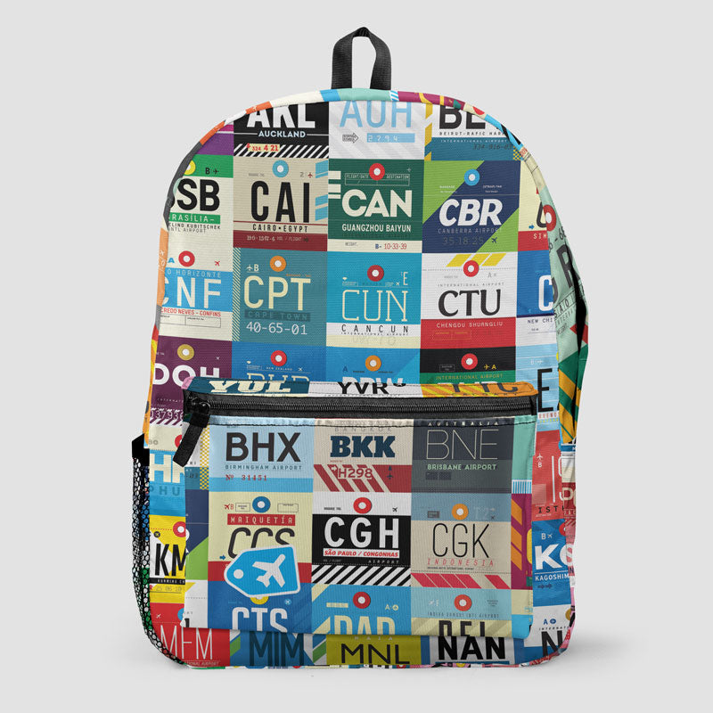 Worldwide Airports - Backpack - Airportag