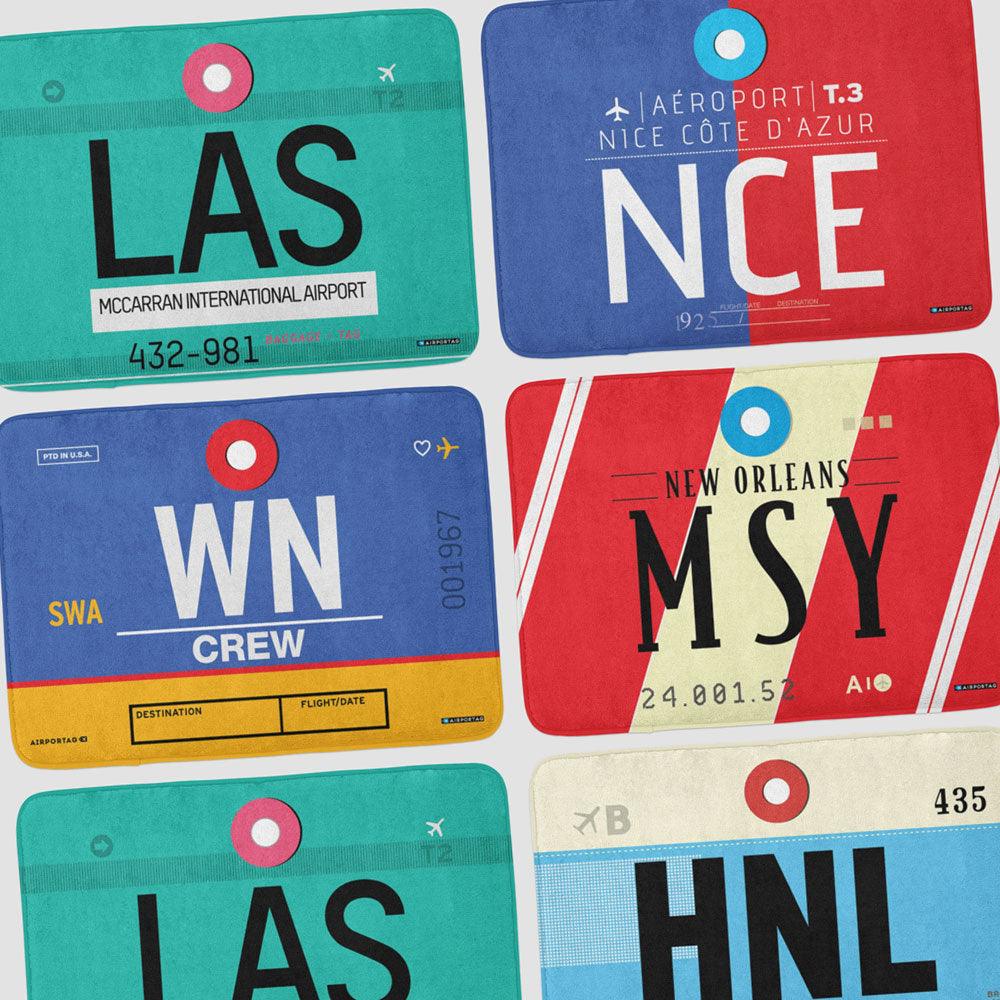 IATA Code Bath Mats