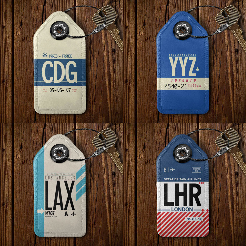 IATA Code Keychains