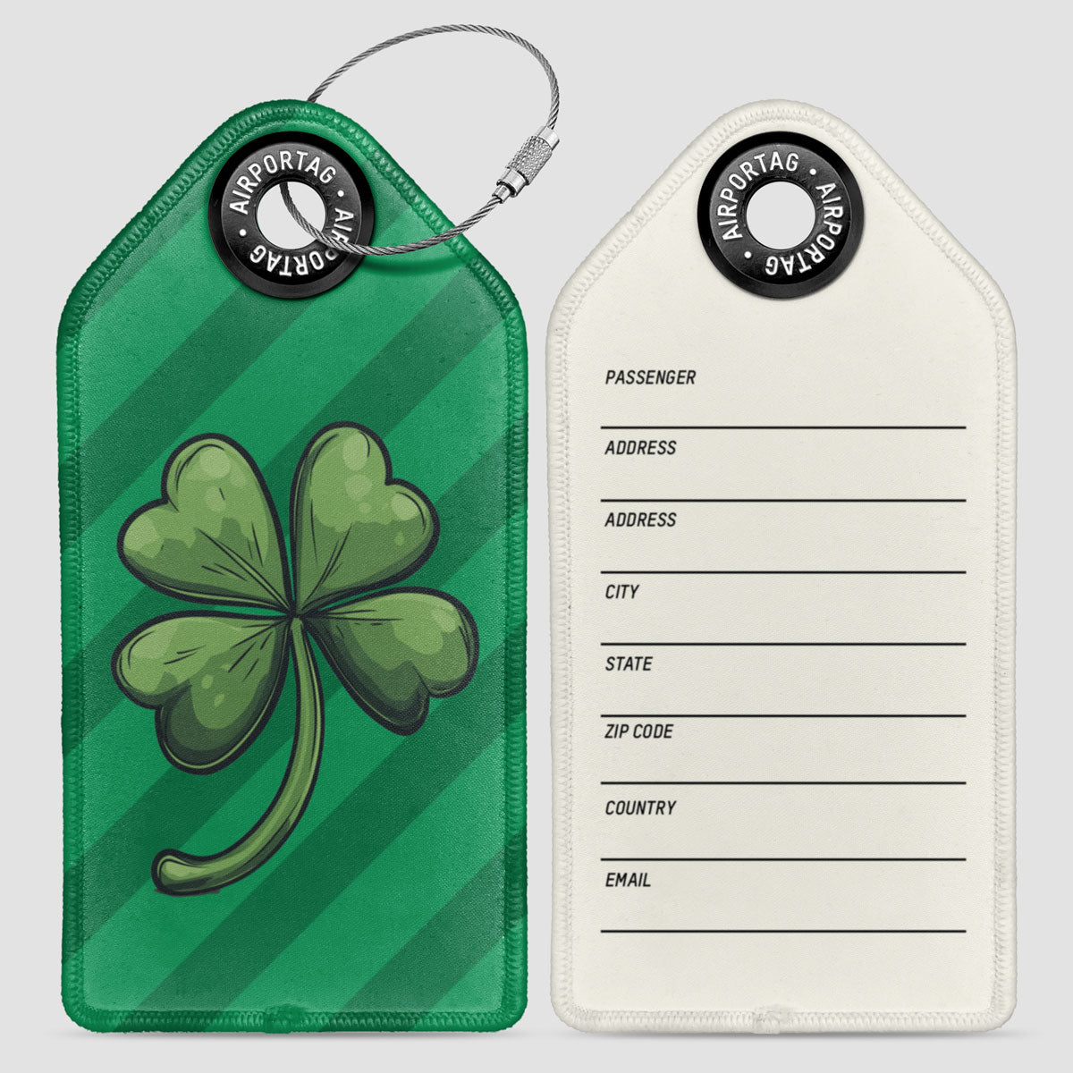 Lucky Four-Leaf Clover - Luggage Tag