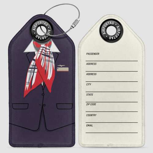 AA Female Cabin Crew Uniform Luggage Tag