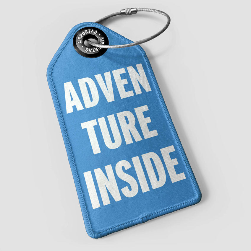 Cap Inner Tags Adventure Inside - Luggage Tag