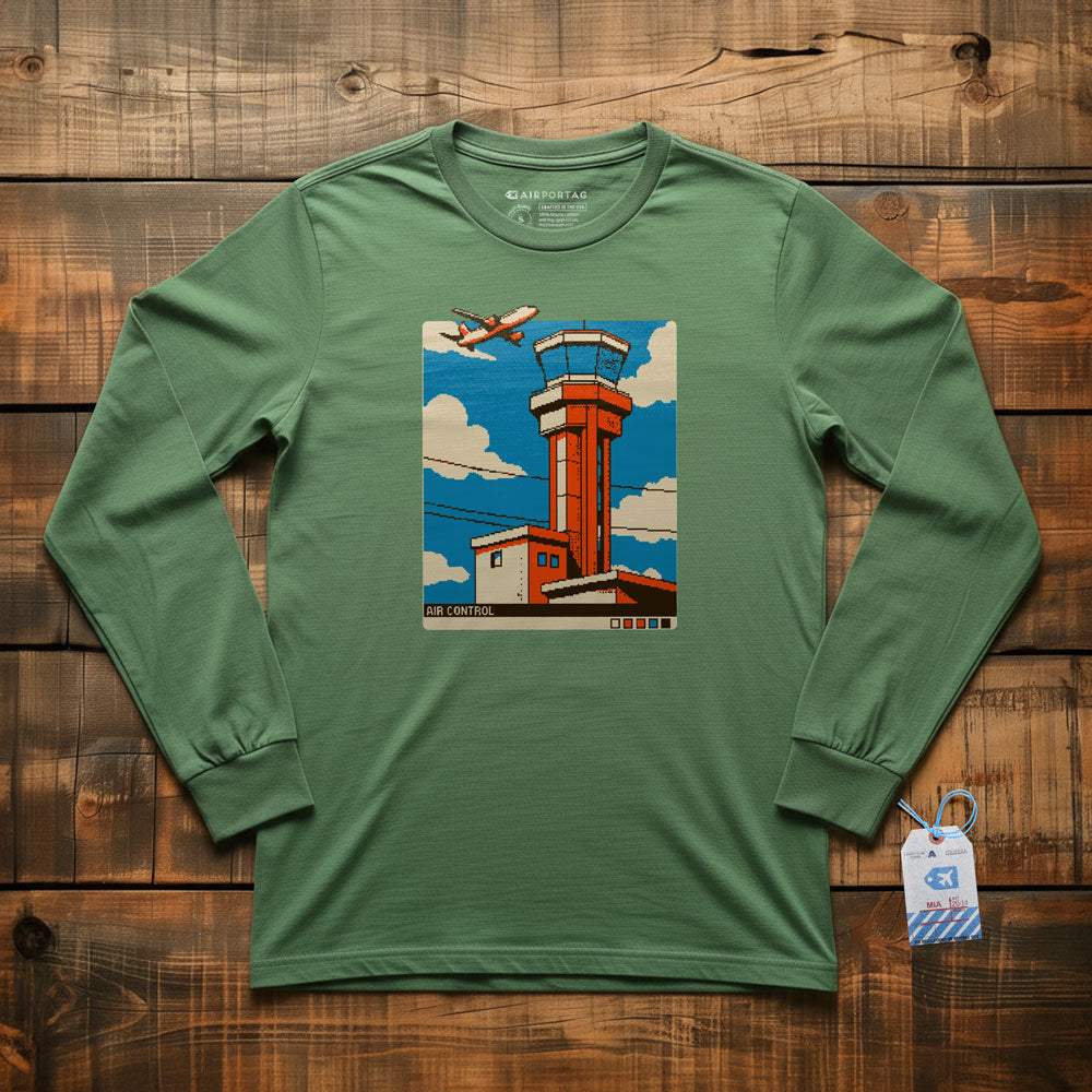 Air Control Pixel Art - Long Sleeve T-Shirt