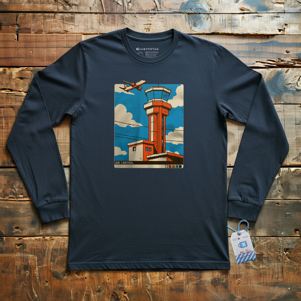 Air Control Pixel Art - Long Sleeve T-Shirt