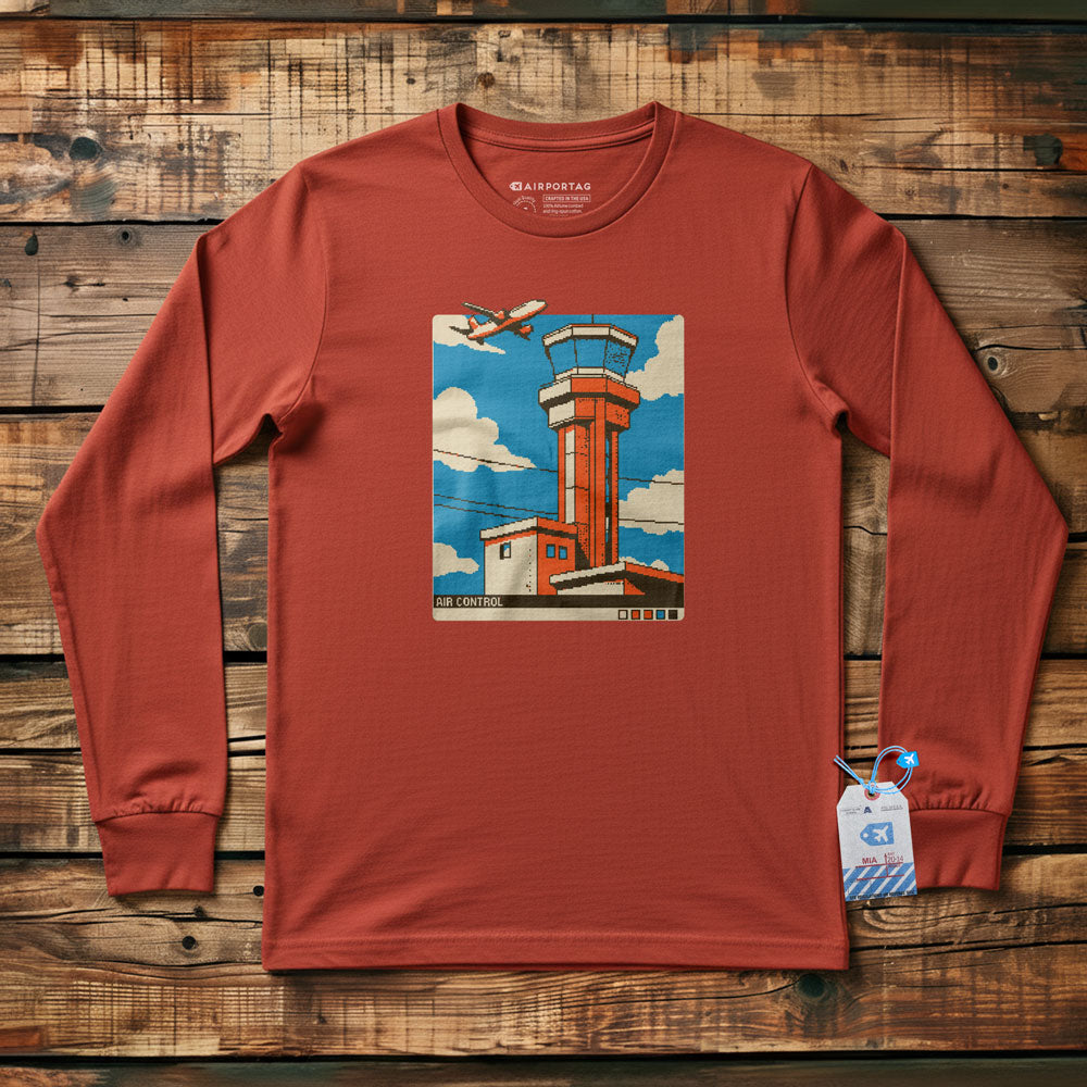 Air Control Pixel Art - Long Sleeve T-Shirt