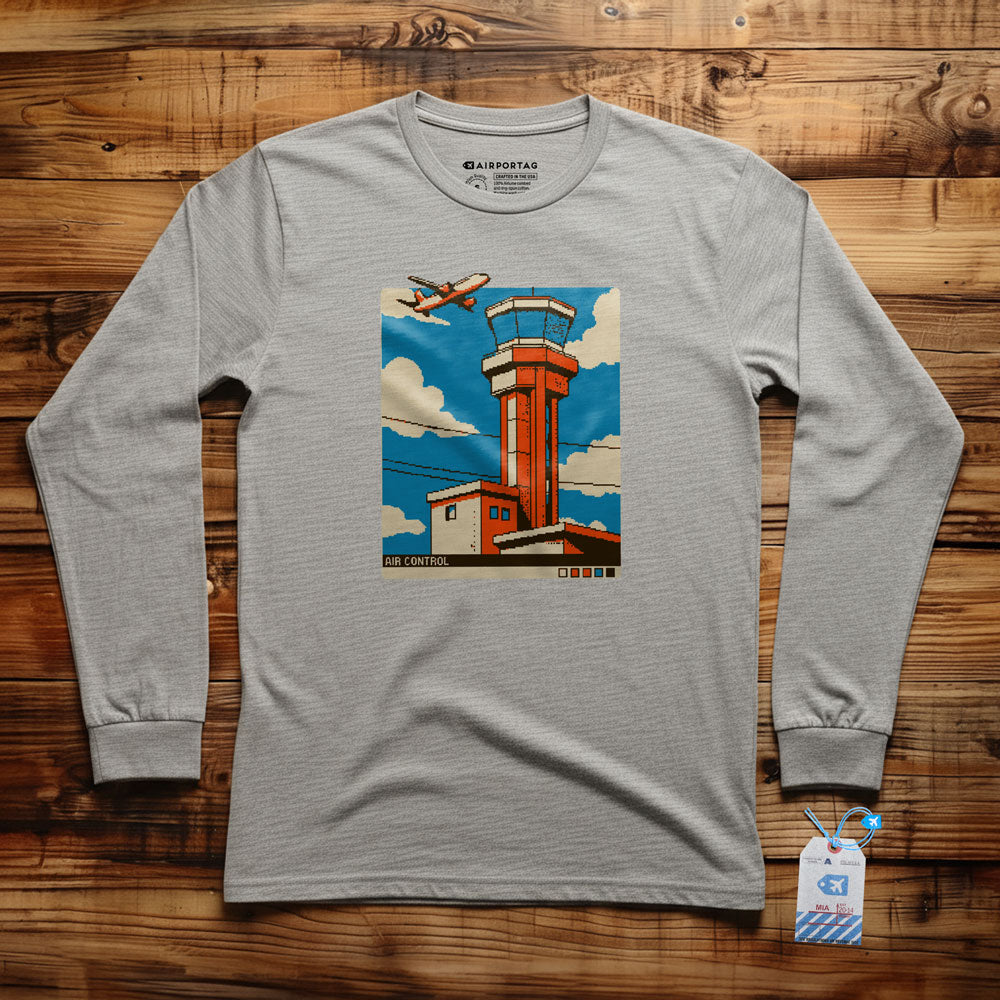 Air Control Pixel Art - Long Sleeve T-Shirt
