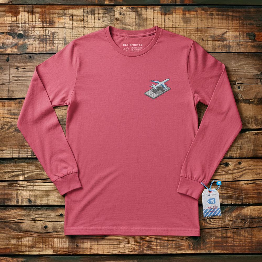 Airplane Runway Tiny - Long Sleeve T-Shirt