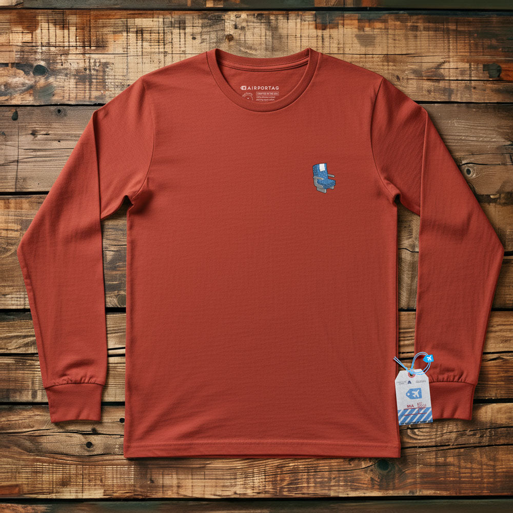 Airplane Seat Tiny - Long Sleeve T-Shirt