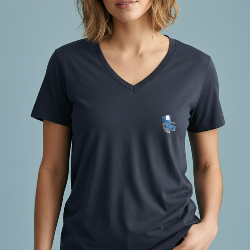 Airplane Seat Tiny - Women's V-Neck T-Shirt