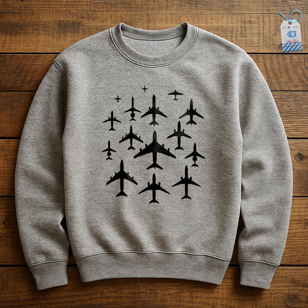 Airplane Silhouettes - Sweatshirt