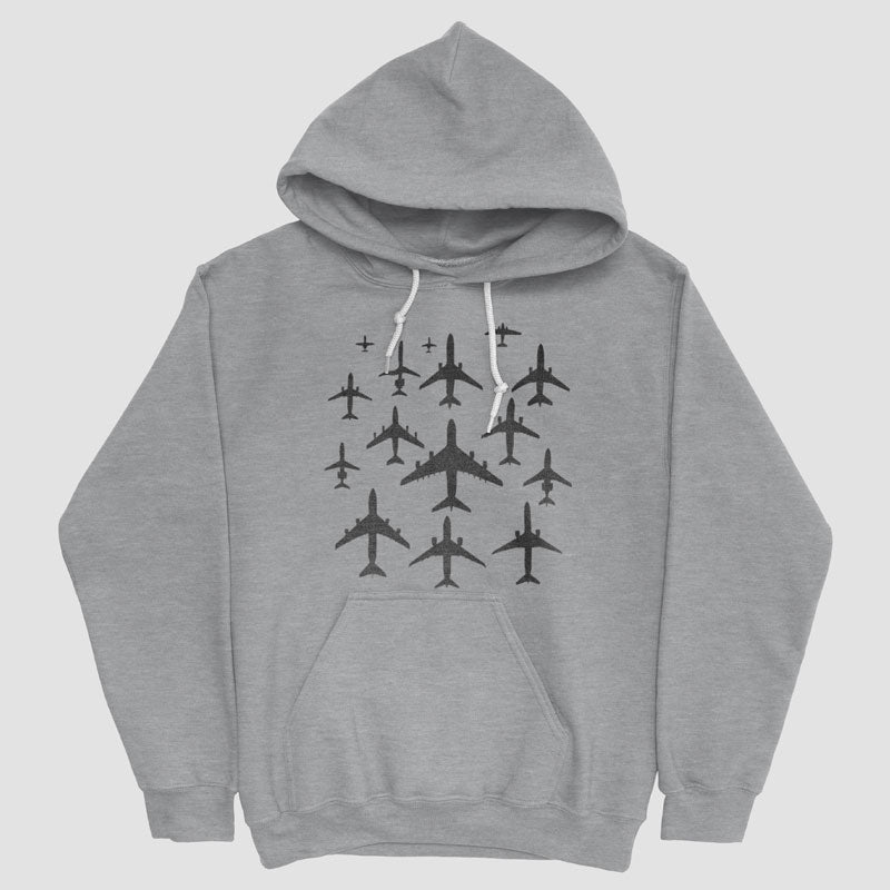 Airplane Silhouettes - Pullover Hoodie