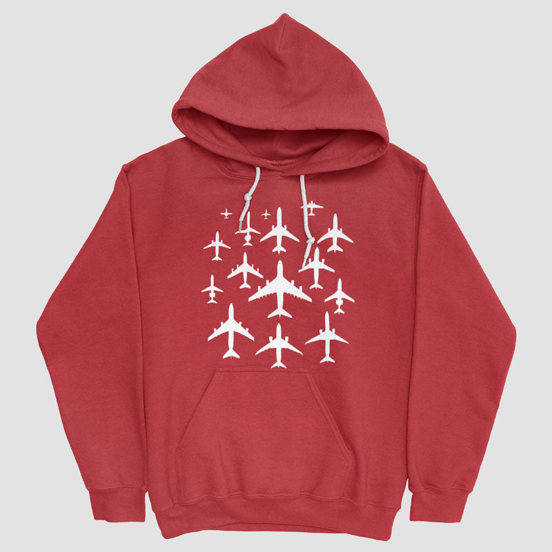 Airplane Silhouettes - Pullover Hoodie