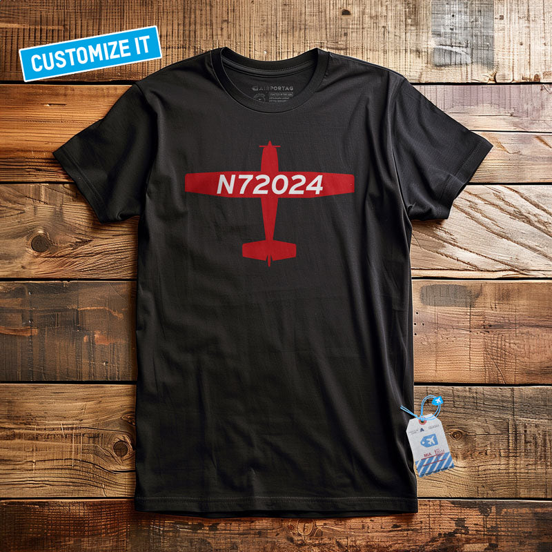 Custom Airplane Tail Number - T-shirt