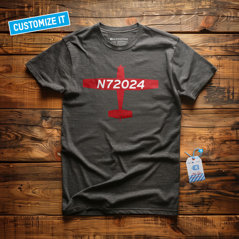 Custom Airplane Tail Number - T-shirt