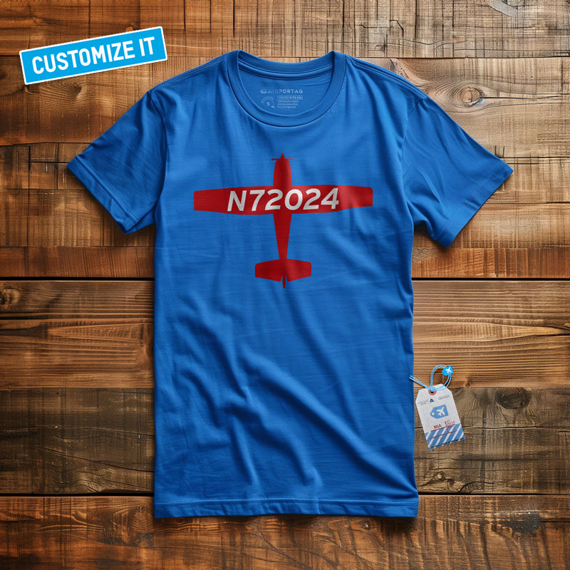 Custom Airplane Tail Number - T-shirt