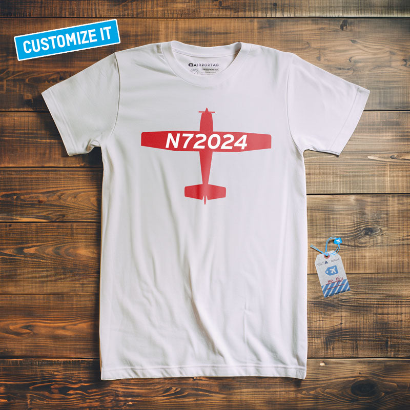 Custom Airplane Tail Number - T-shirt