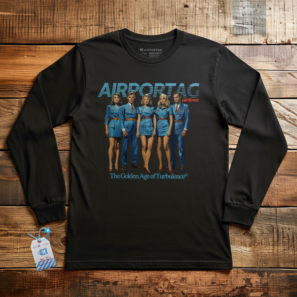 Airportag Airline Crew Turbulence - Long Sleeve T-Shirt