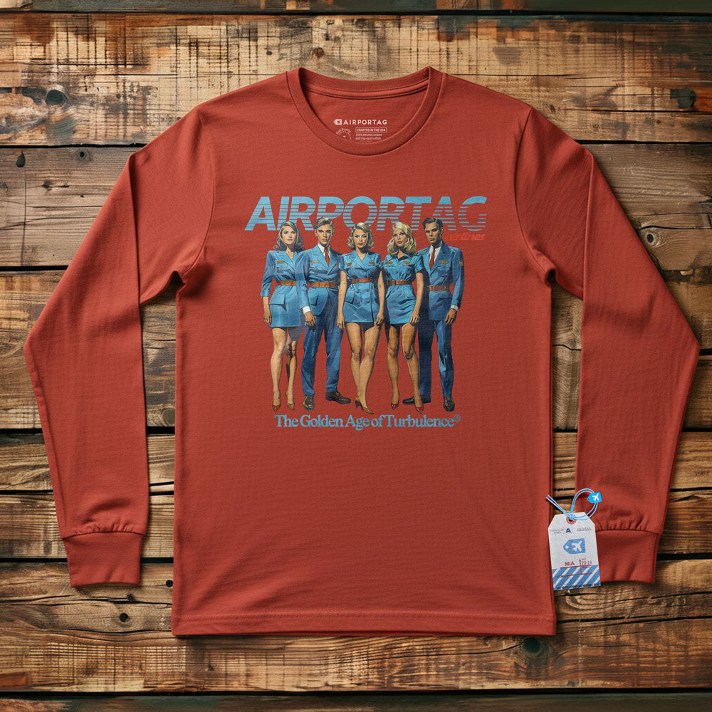 Airportag Airline Crew Turbulence - Long Sleeve T-Shirt