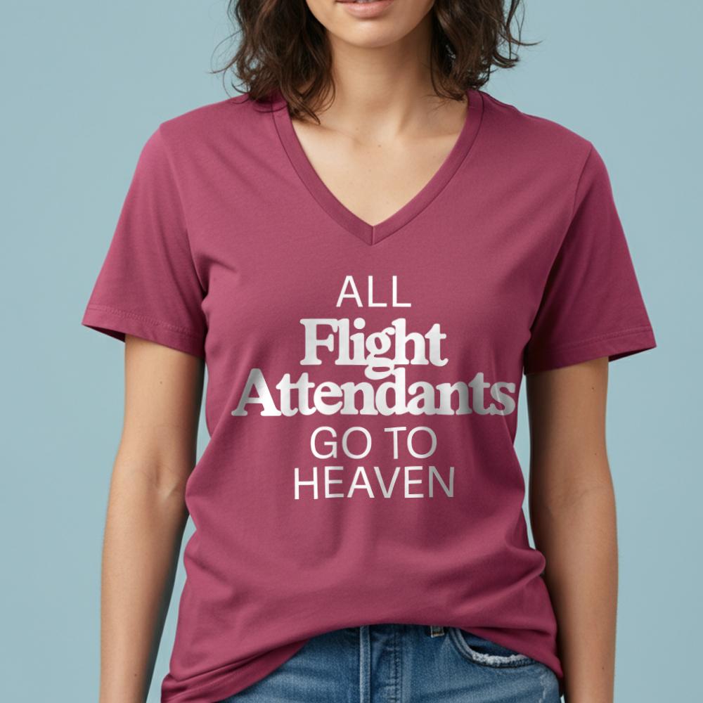 All FA Go To Heaven - Women's V-Neck T-Shirt