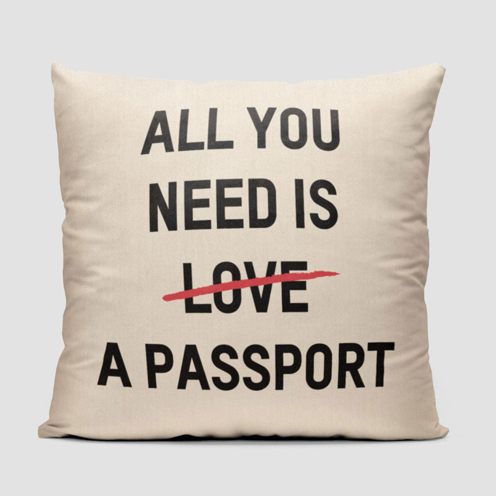 All You Need Is A Passport - Throw Pillow
