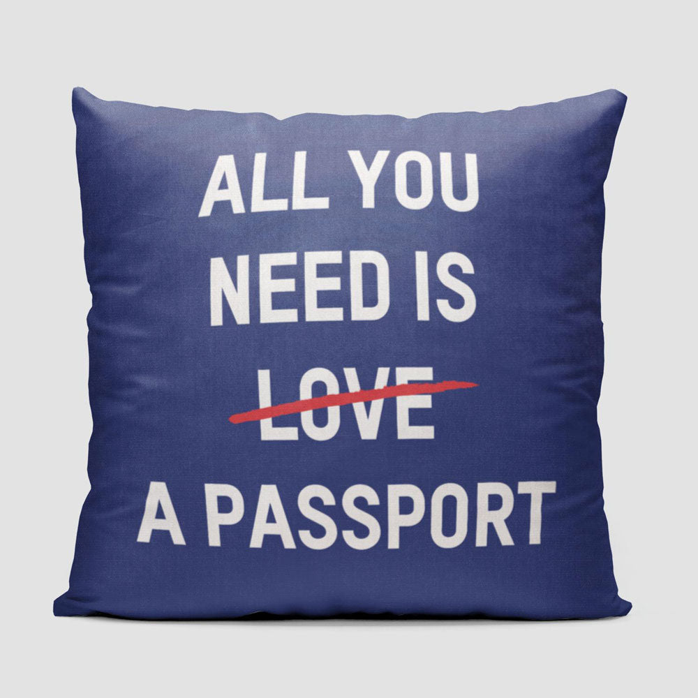 All You Need Is A Passport - Throw Pillow