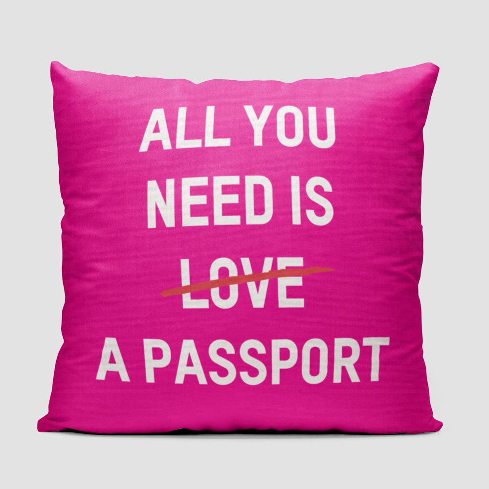 All You Need Is A Passport - Throw Pillow