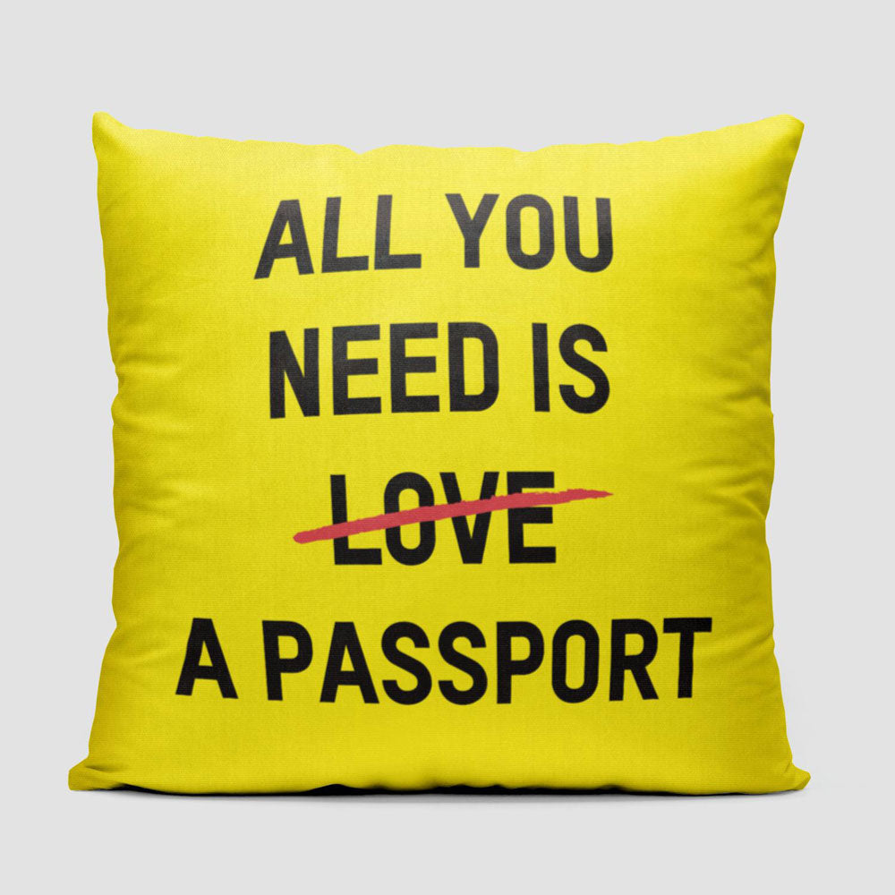 All You Need Is A Passport - Throw Pillow