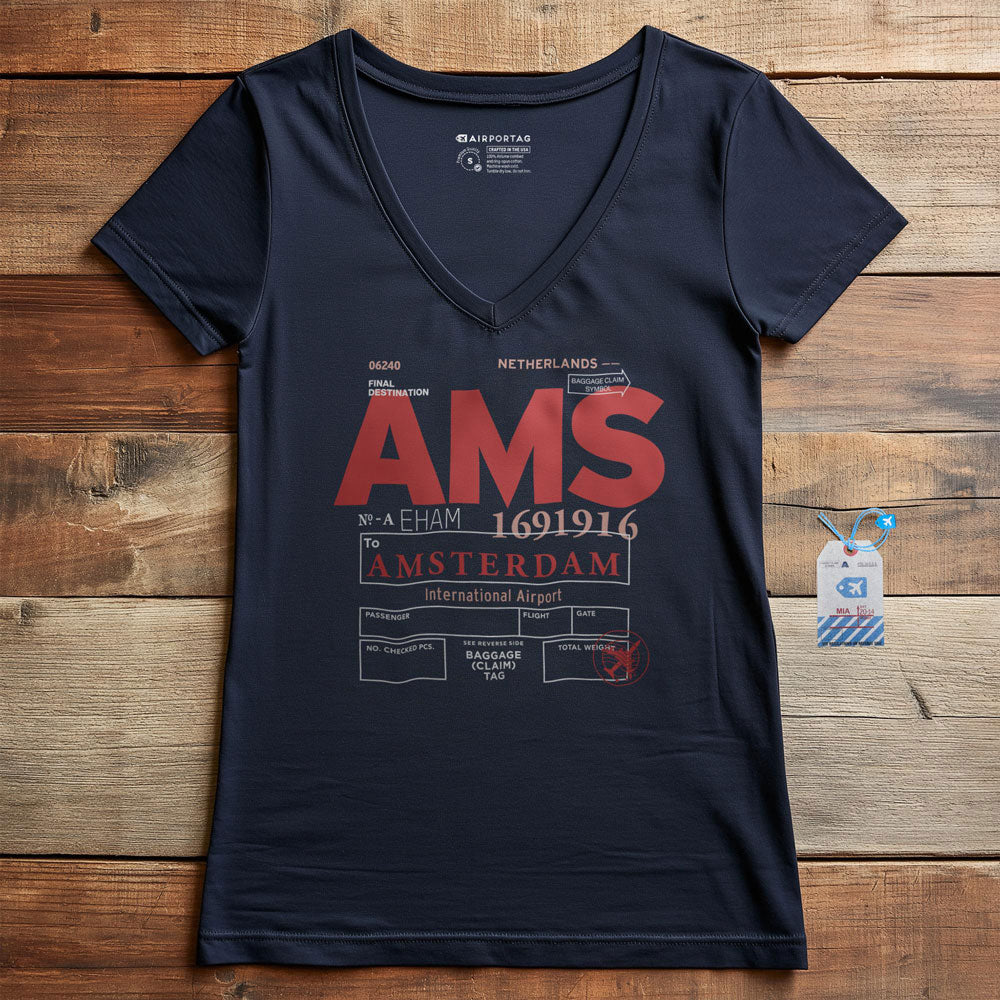 AMS - Women's V-Neck T-Shirt