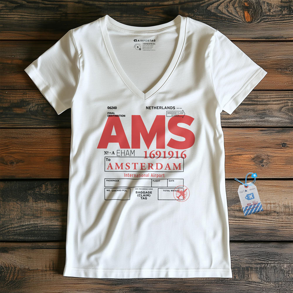 AMS - Women's V-Neck T-Shirt