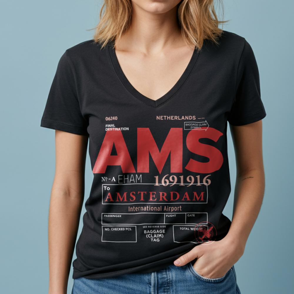 AMS - Women's V-Neck T-Shirt