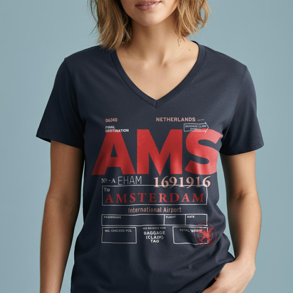 AMS - Women's V-Neck T-Shirt