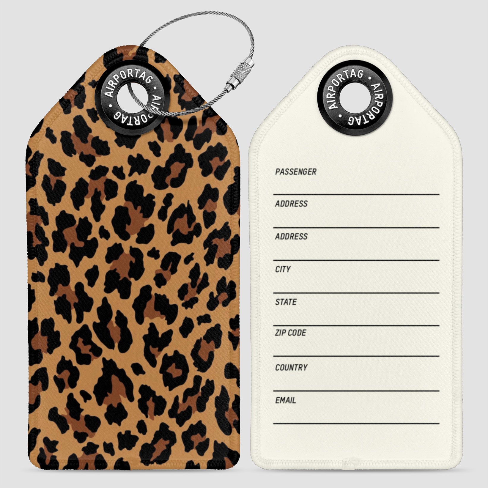 Animal Print Feline - Luggage Tag