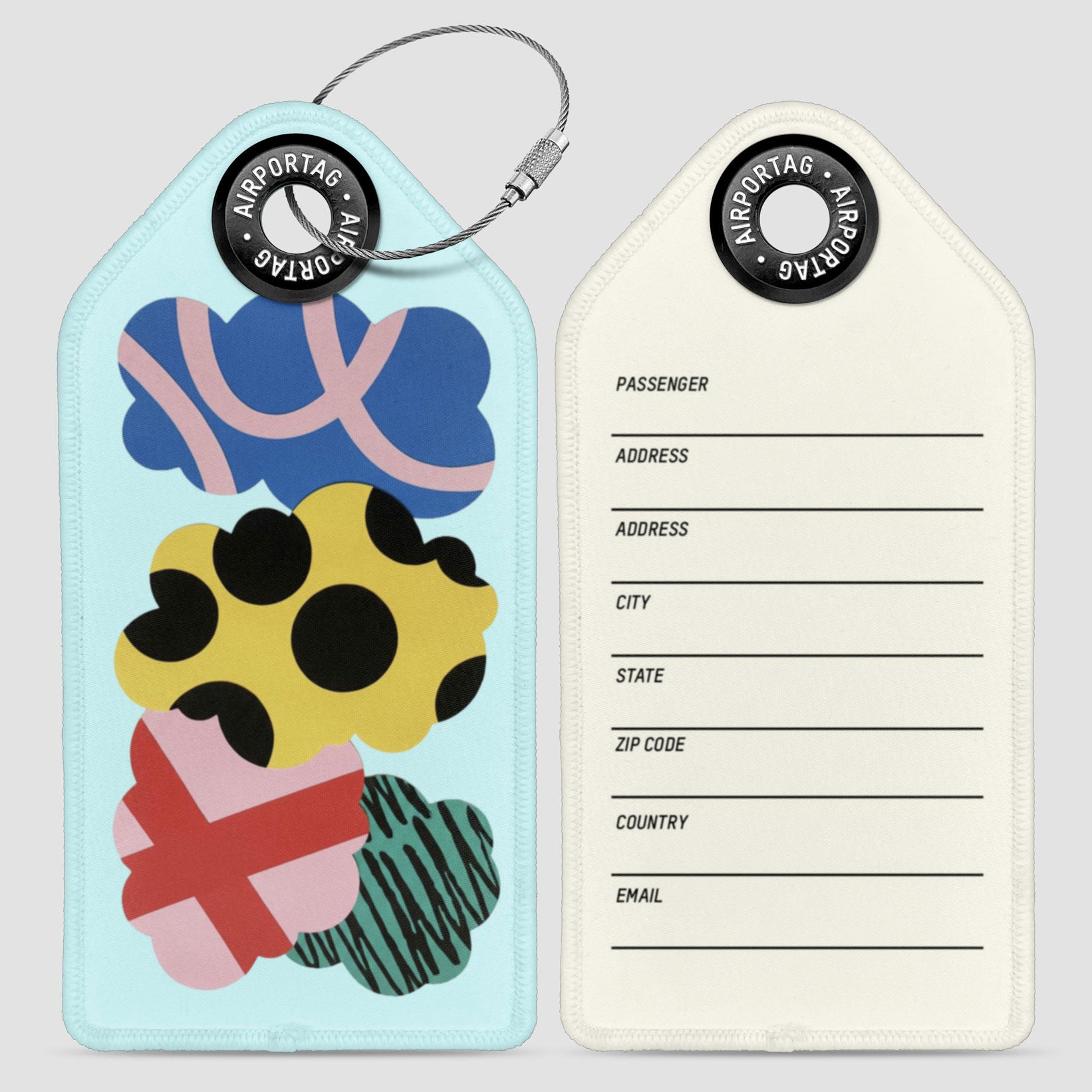 Art Cut Clouds - Luggage Tag