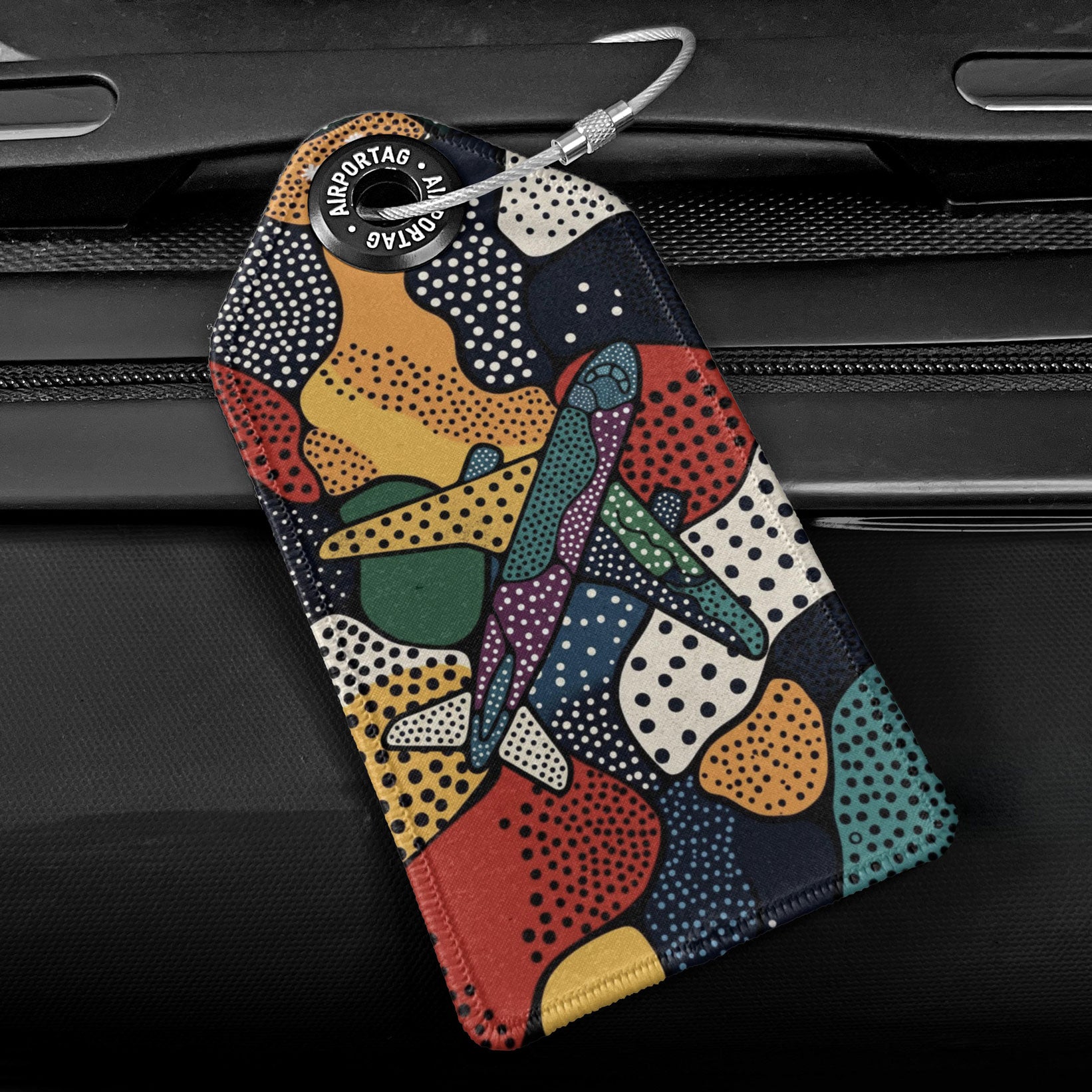 Art Plane Trib Afr - Luggage Tag