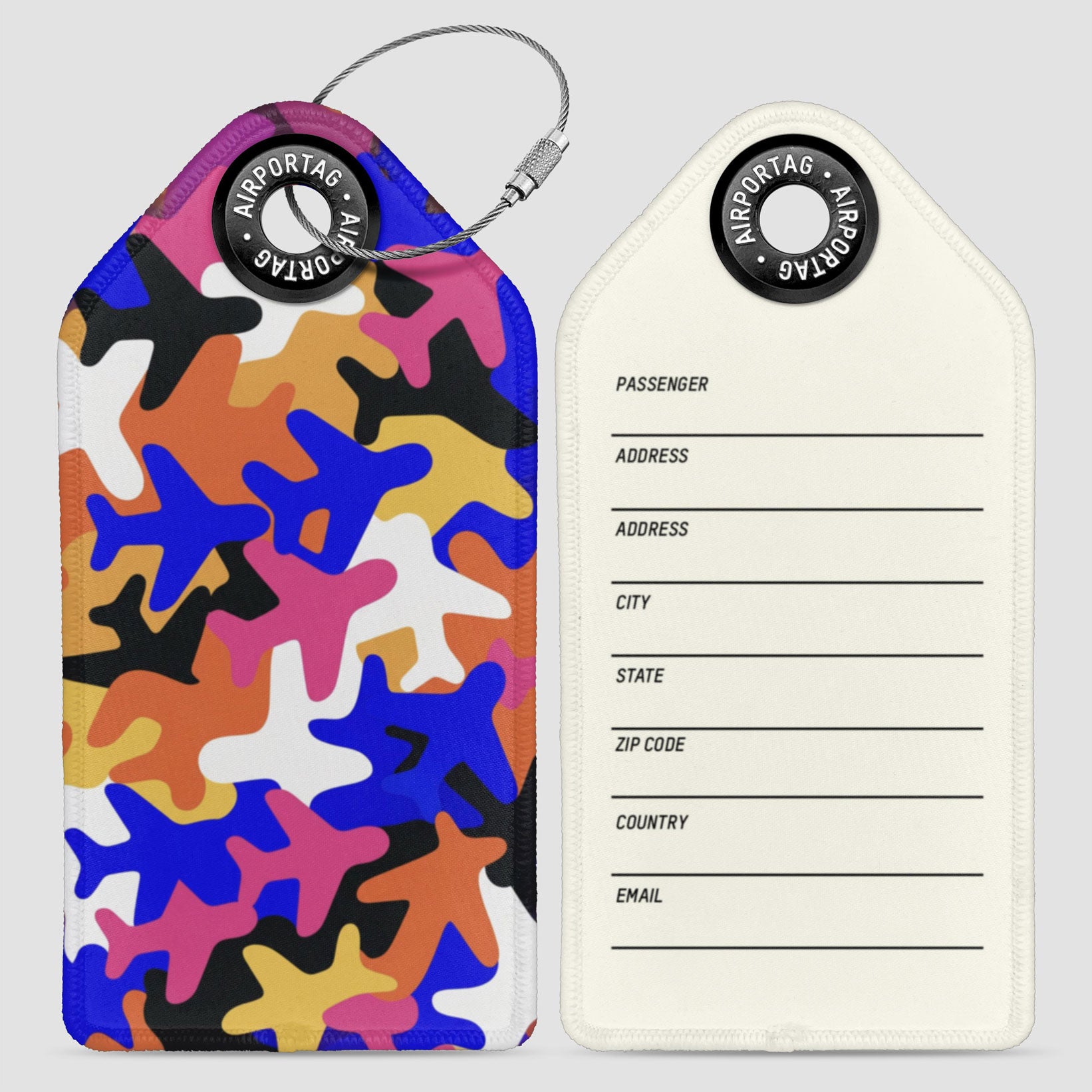 Art Plane Camo - Luggage Tag