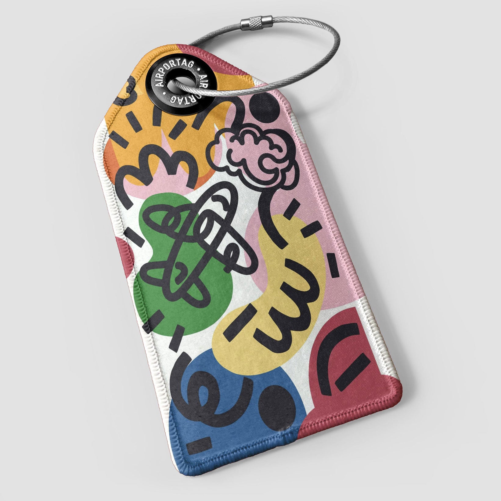 Art Pop Plane Stroke - Luggage Tag