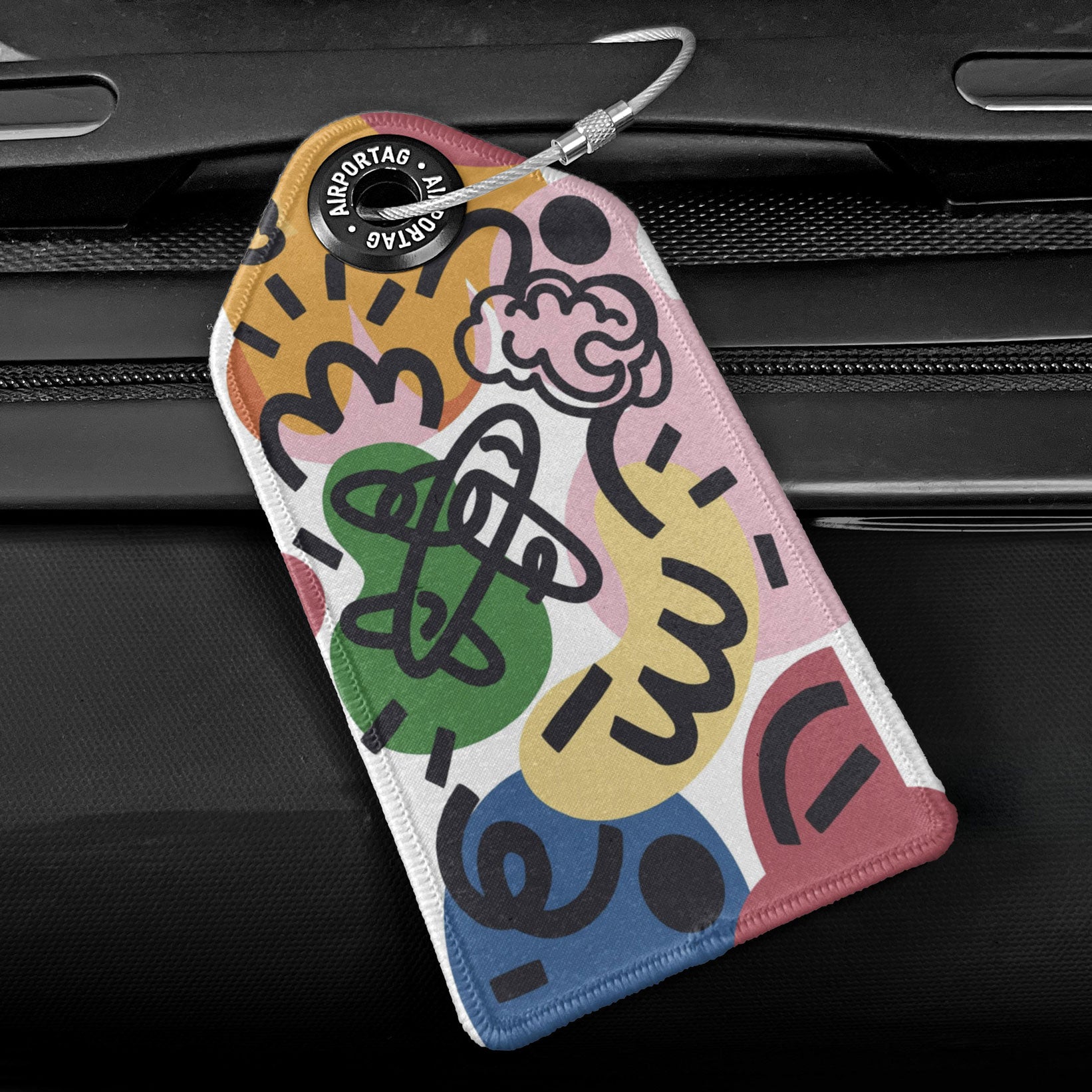 Art Pop Plane Stroke - Luggage Tag